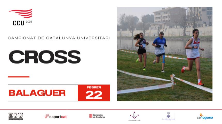 El Campionat de Catalunya Universitari de Cross 2026 es disputarà pels carrers de Balaguer